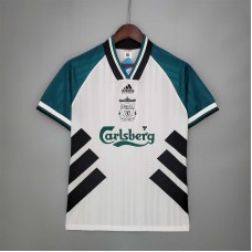 Liverpool 93/95 Away White Soccer Jersey